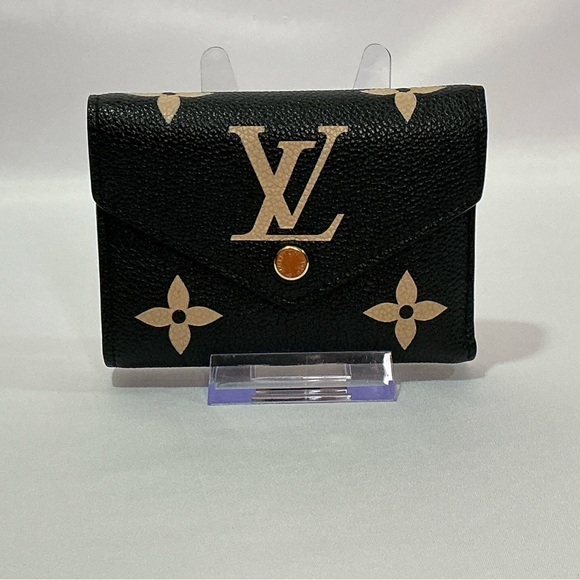 Louis Vuitton Victorine Wallet Empreinte Leather Bicolor